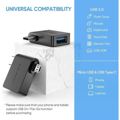 Ugreen OTG adapter USB 3.0 na USB-C / micro USB slika 4