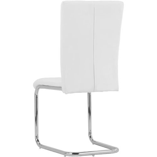 Konzolne blagovaonske stolice od umjetne kože 6 kom bijele slika 5