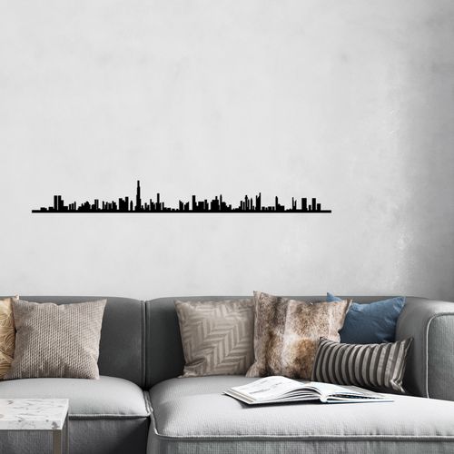 Wallity Metalna zidna dekoracija, Dubai Skyline slika 3