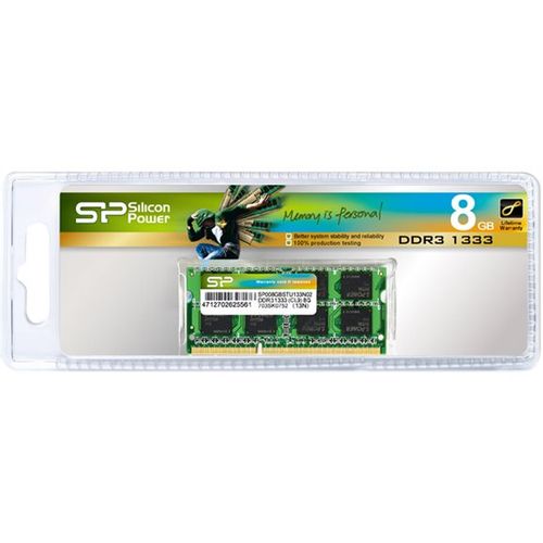 Memorija Silicon power 8GB DDR3 1600MHz CL11, SP008GLSTU160N02 slika 1