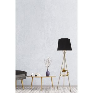 Venedik sehpalı eskitme lambader altıgen siyah abajurlu Black Floor Lamp