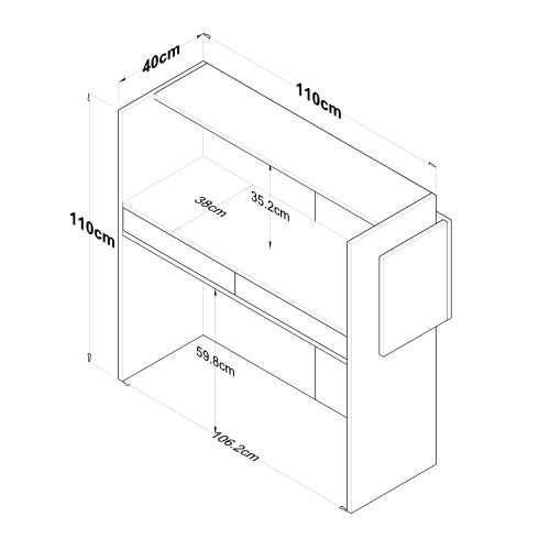 MA102 - 2929 WhiteMarble Reception Table slika 9