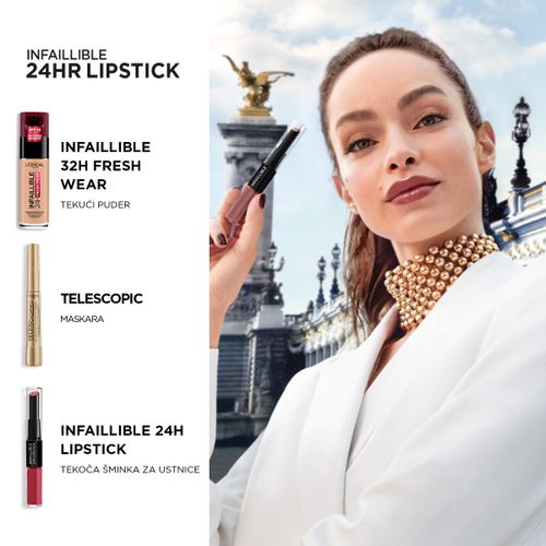 L'Oreal Paris Infaillible 24H Liquid Lipstick 214 Raspberry For L​ tekući ruž za usne  slika 7