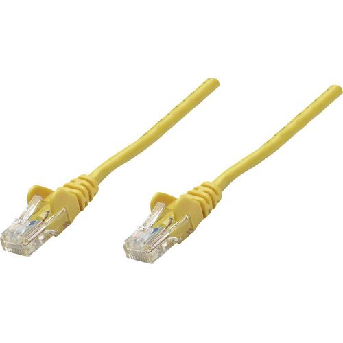 Intellinet 330466 RJ45 mrežni kabel, Patch kabel cat 5e SF/UTP 0.50 m žuta  1 St. slika 1