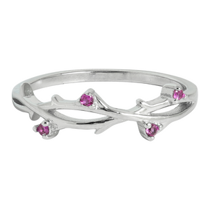 J&B Jewellery 925 Srebrni Prsten 00000104-Pink