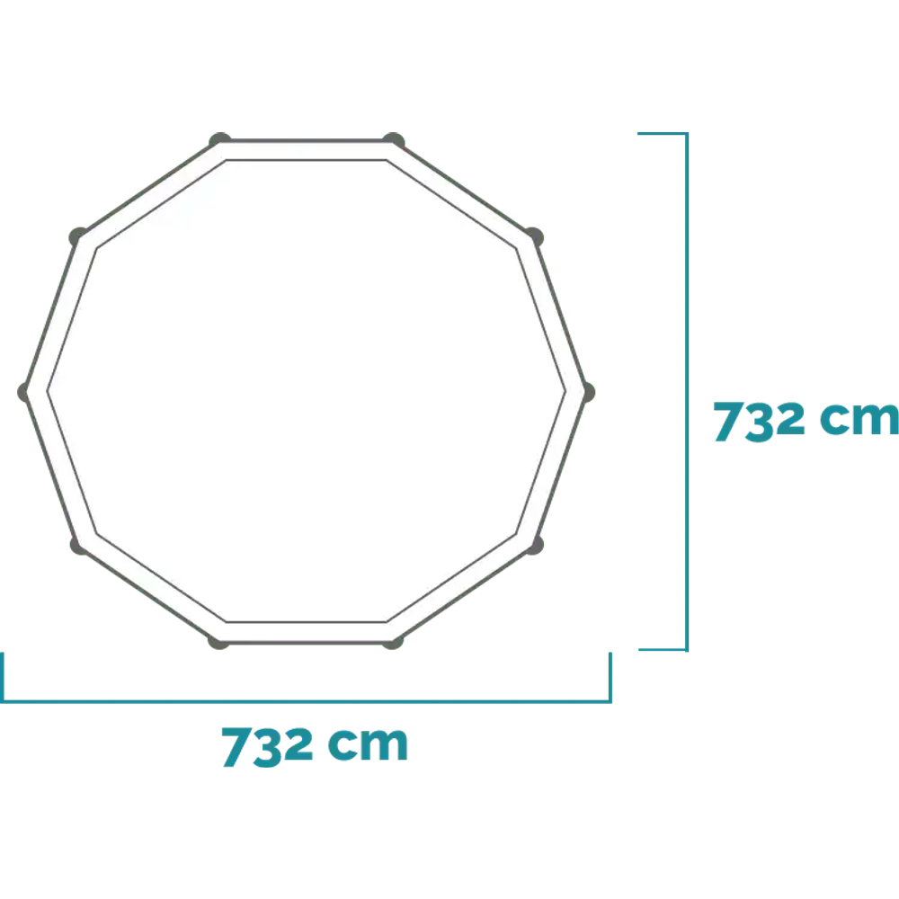 Intex montažni bazen 732 x 132 cm Ultra XTR Frame, tamno siva - 26340NP slika 9