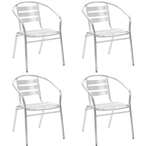 Složive vrtne stolice od aluminija 4 kom slika 14