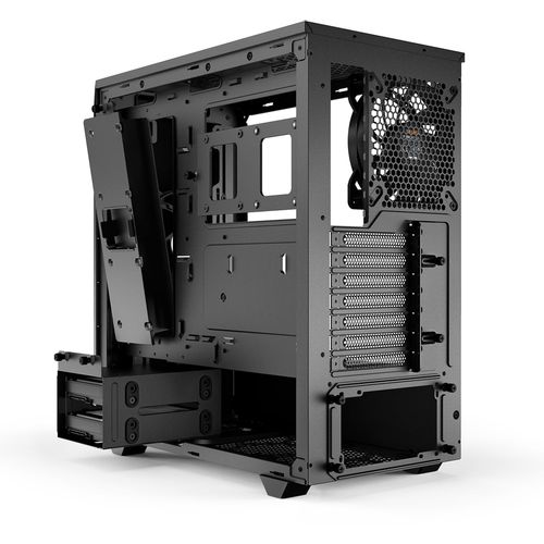 be quiet! BG034 PURE BASE 500 Black, MB compatibility: ATX / M-ATX / Mini-ITX, Two pre-installed be quiet! Pure Wings 2 140mm fans, Ready for water cooling radiators up to 360mm slika 3