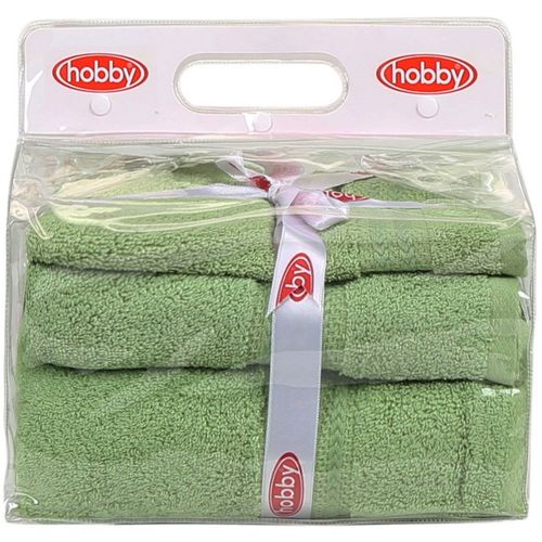 Colourful Cotton Set ručnika GREEN, u poklon kutiji, 3 komada, Rainbow - Green slika 5