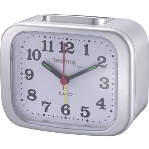 Techno Line  Model XL silber  kvarčni  budilica  srebrna  Vrijeme alarma 1    1 mjerač vremena slika 2