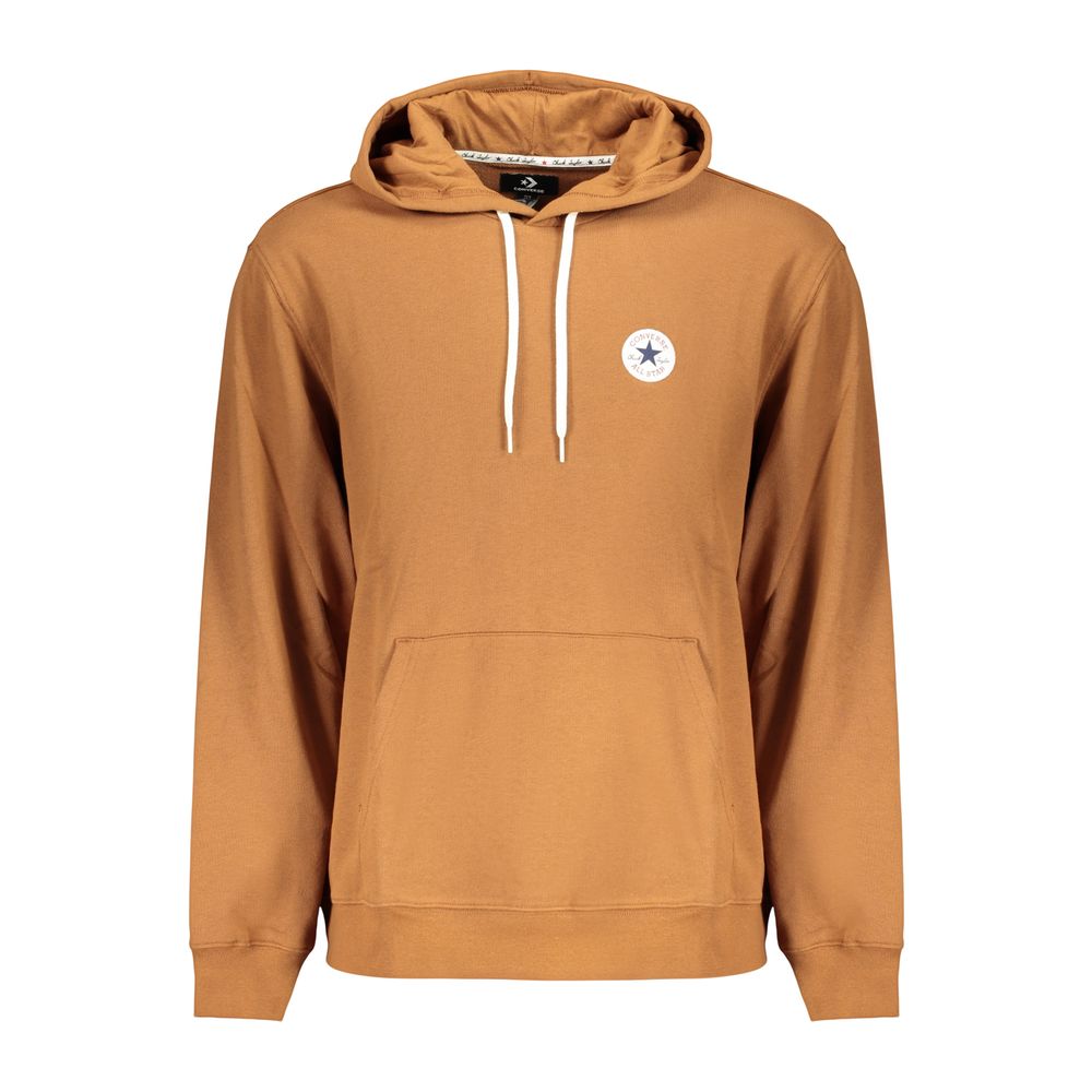 CONVERSE MEN'S BROWN ZIP-UP SWEATSHIRT slika 1