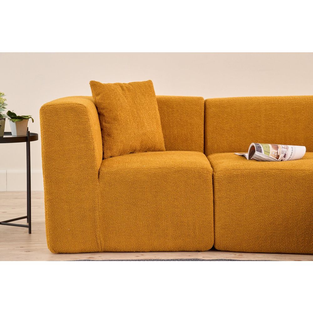Ugaona Sofa Raks - Narandžasti slika 6