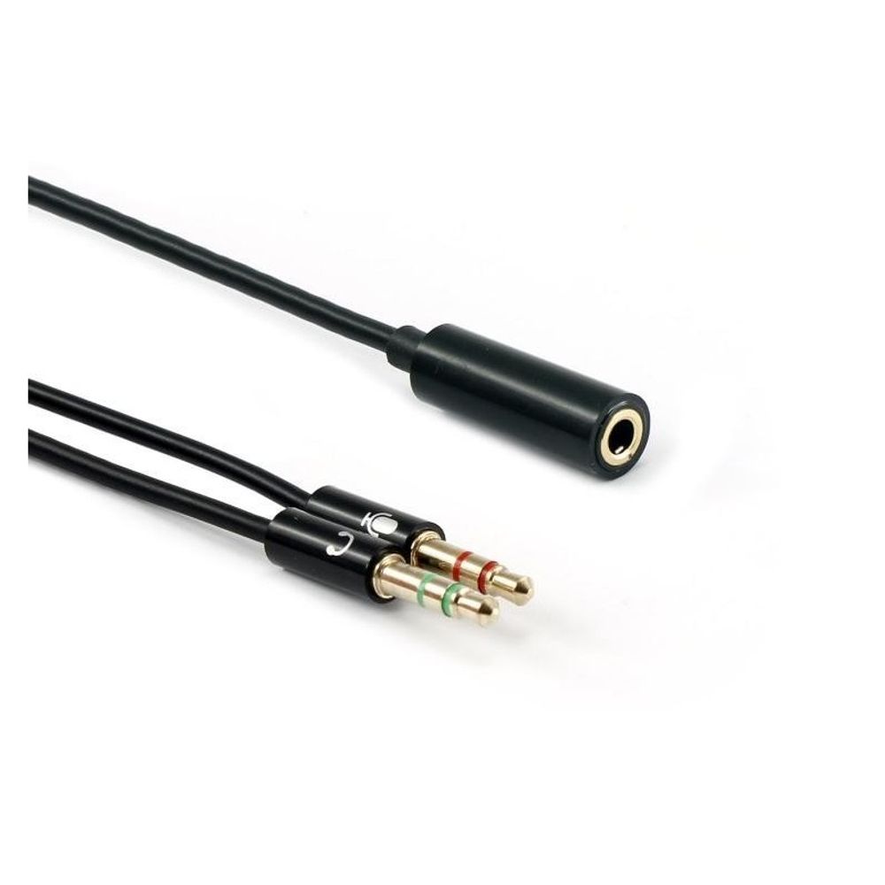 SBOX Kabl 3,5mm F. 4Pin - 2 X 3,5mm M. 3Pin / 0.2 m slika 1