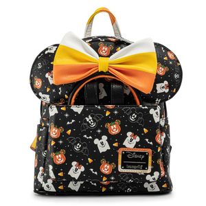 Loungefly Disney Mickey i Minnie Spooky Halloween Ruksak i Ukras za Glavu Set