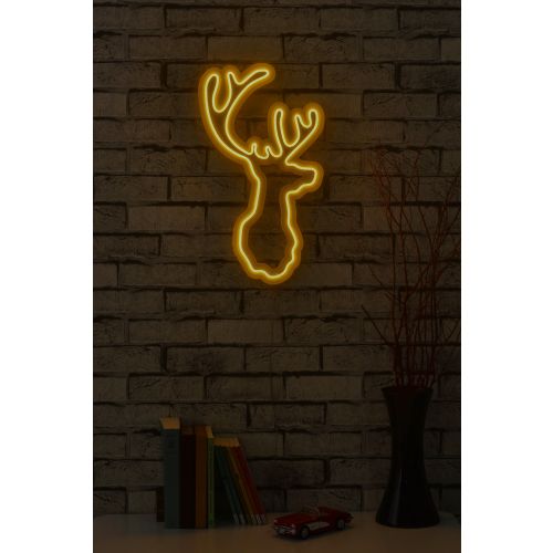 Wallity Ukrasna plastična LED rasvjeta, Deer - Yellow slika 2