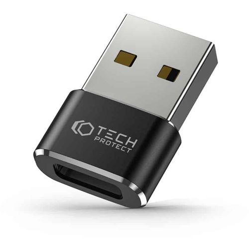 TECH-PROTECT ULTRABOOST ADAPTER USB NA TYPE-C CRNI slika 1