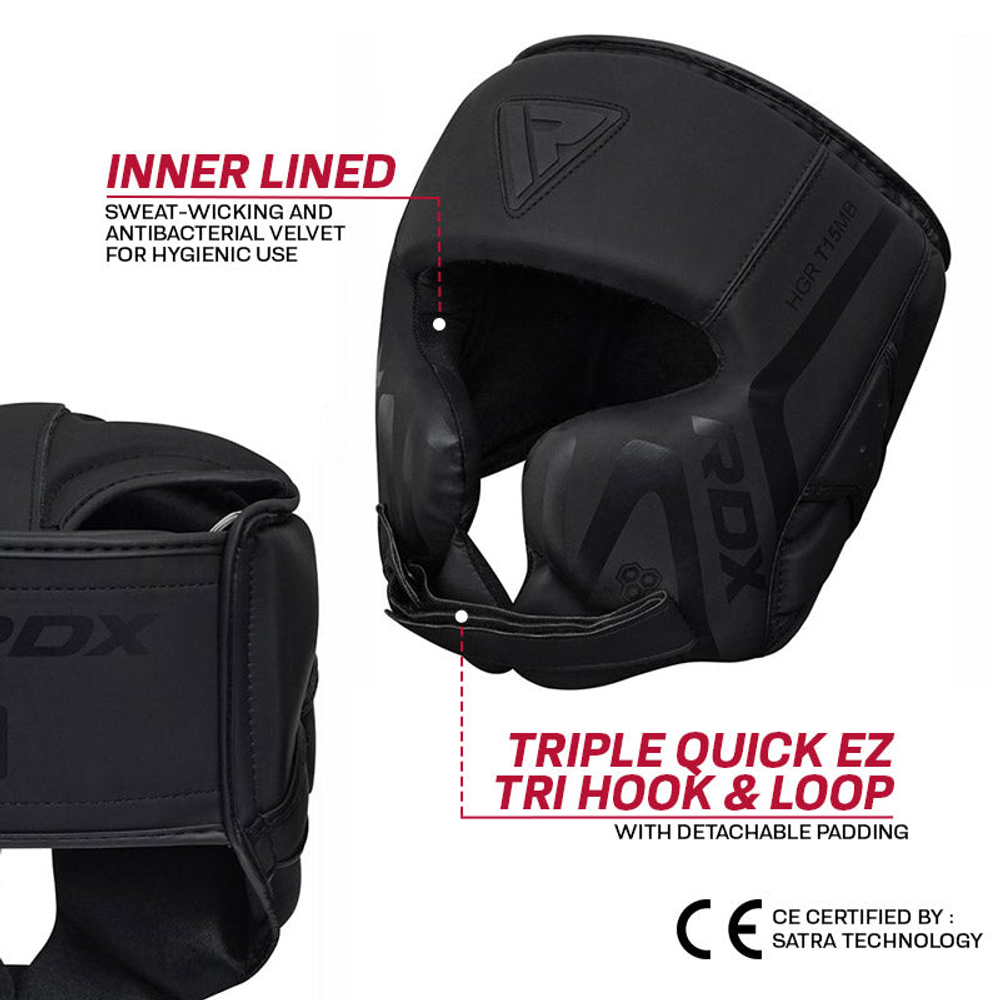  RDX Sports Zaštitna kaciga T15 - Crna - M slika 4