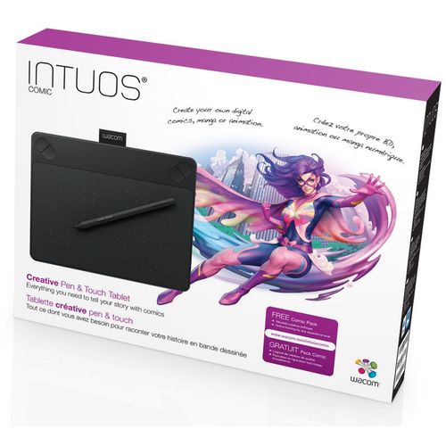 Grafički tablet Wacom Intuos S Bluetooth Black Manga, CTL-4100WLK-M slika 1