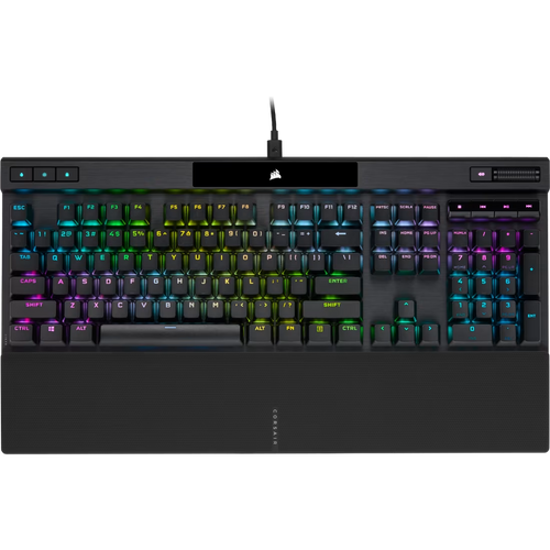 Corsair mehanička tipkovnica K70 RGB PRO Backlit RGB LED, CORSAIR OPX, Black, Black PBT Key slika 1