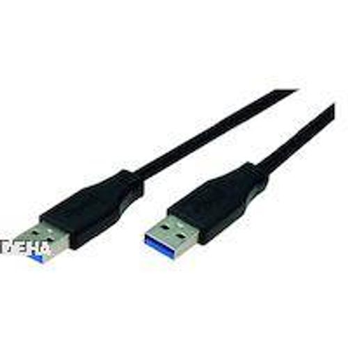 Bachmann USB kabel USB 3.2 gen. 1 (USB 3.0) USB-A utikač, USB-A utikač 3.00 m crna  918.082 slika 2