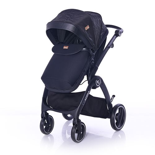 LORELLI ADRIA Kolica Black 2u1 SET: Košara + Putna Torba + Zimska Navlaka (do 15 kg) slika 7