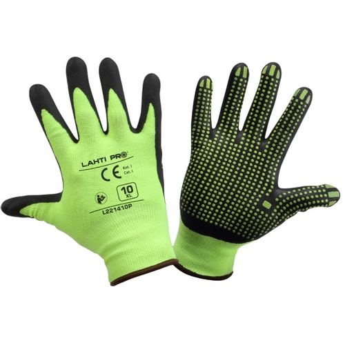 Profix nitrilne rukavice zeleno-crne s  slika 1