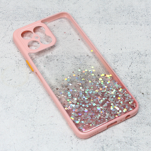 Maska Frame Glitter za Honor X8 roze slika 1