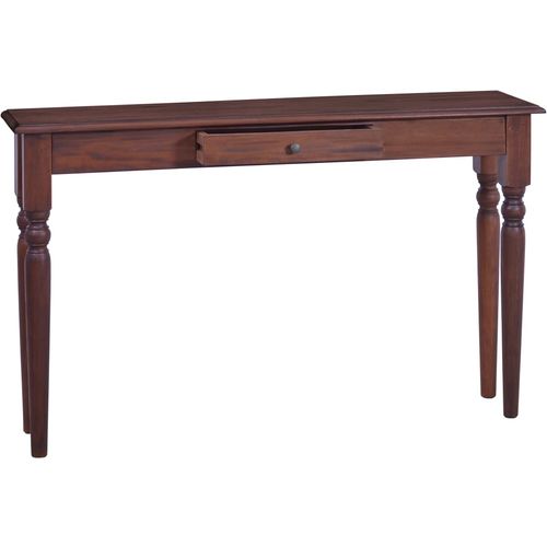 Konzolni stol klasični smeđi 120 cm od masivnog drva mahagonija slika 11