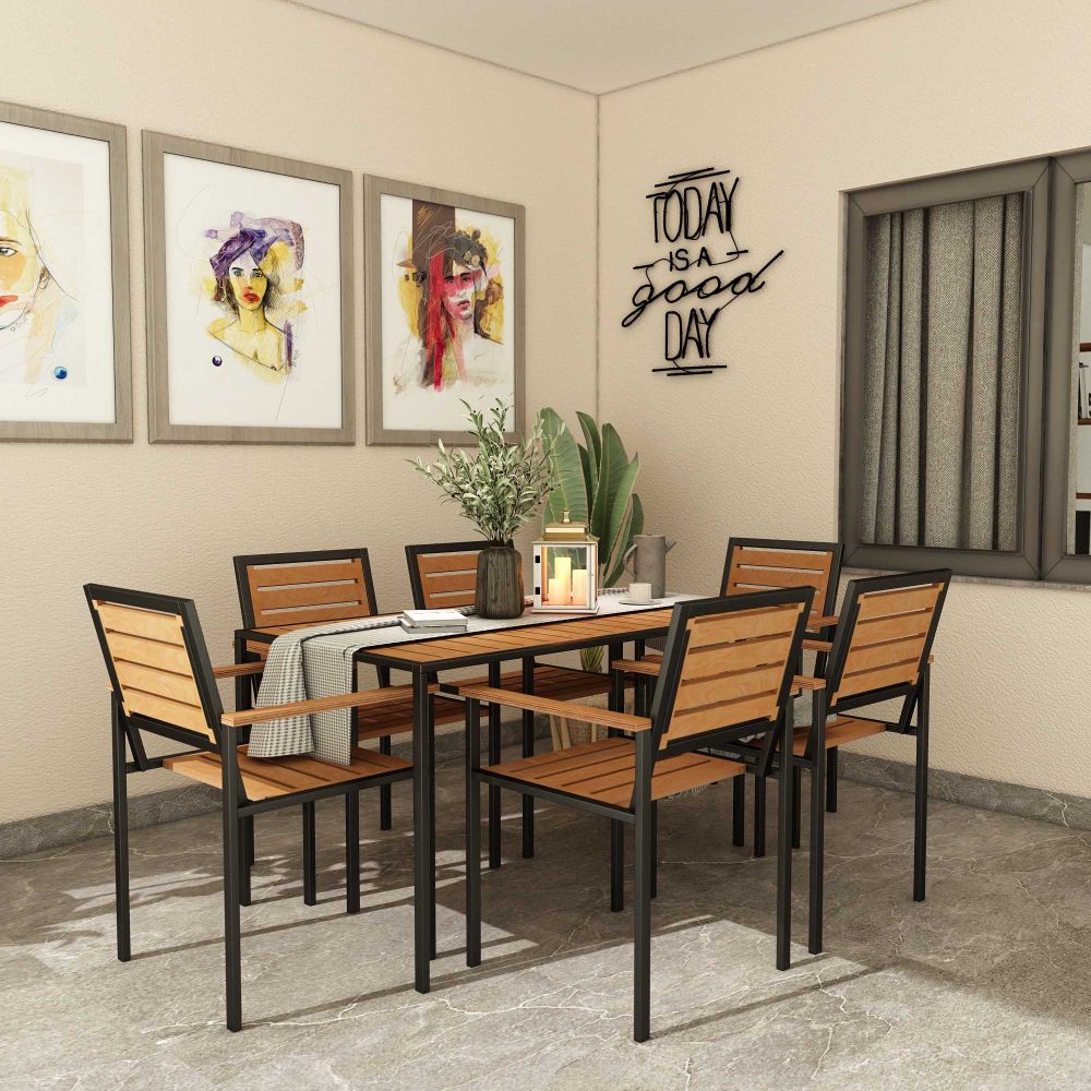 Set stola i stolica za vrt (7 komada) CPT7707-150, boja Teak slika 2