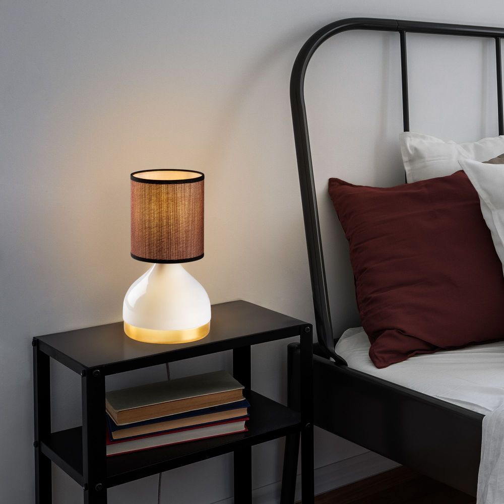 Yıldo - 8004 Bijela i Smeđa Stolna Lampa slika 3