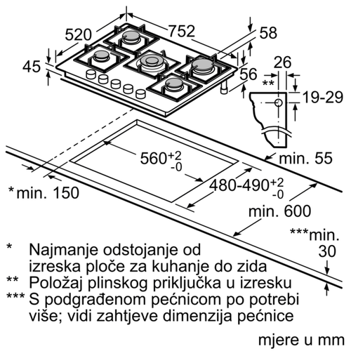 Bosch ugradbena ploča PPQ7A6B90 slika 8