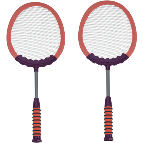Set od 2 reketa za badminton - 2 loptice za badminton - Ružičasta boja slika 2