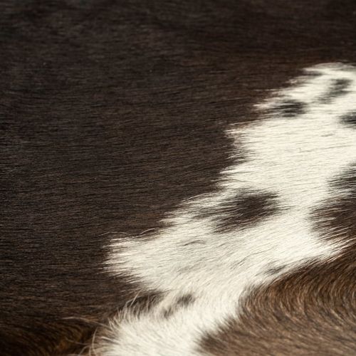 Tepih od prave kravlje kože 150 x 170 cm crni slika 11