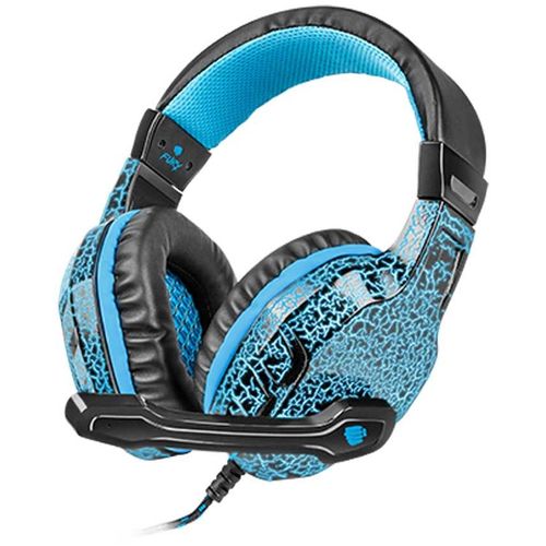 Natec NFU-0863 FURY HELLCAT, Gaming Headset with Volume Control, 3.5mm Stereo, LED Backlit (USB), Black/Blue slika 1