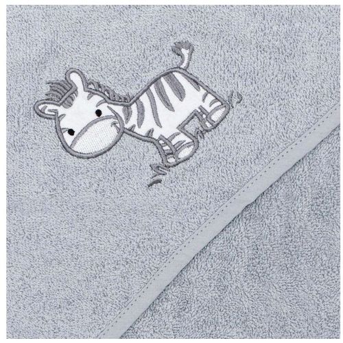 Ceba Baby dječji ručnik Zebra Grey 100x100 slika 2