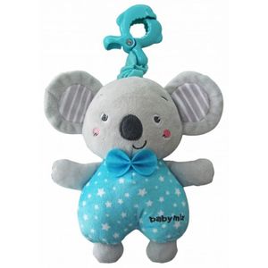 Baby Mix plišana glazbena igračka - Koala Grey & Mint