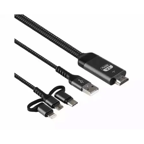 Linkom Kabl TIP C na HDMI + USB 2.0, 2m (povezuje TV + mob) 2m  slika 2