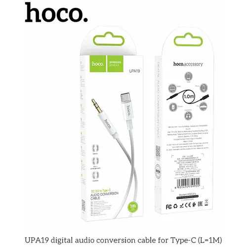 HOCO AUX Audio Jack kabel 3,5 mm na Type-C UPA19 1 m srebrni slika 6