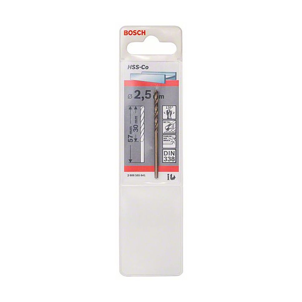 BOSCH Burgija HSS-Co 2.5 mm slika 2