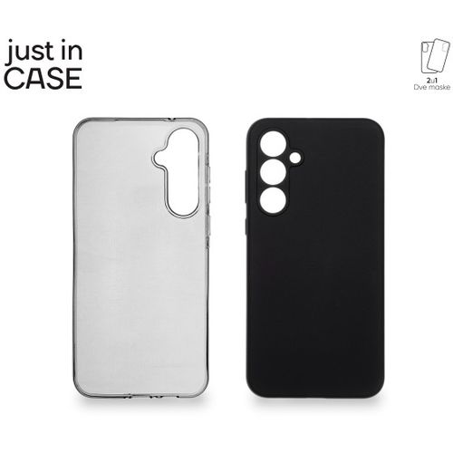 2u1 Extra case MIX paket maski za telefon Samsung Galaxy A55 CRNI slika 1