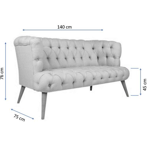 West Monroe - Grey Grey 2-Seat Sofa slika 8