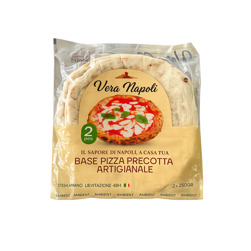 Vera Napoli zanatska predpečena baza za pizzu 2 x 250 g slika 1