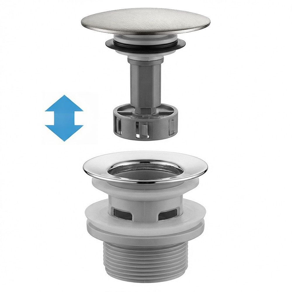 Sifon za umivaonik s click-clack ventilom REA Flow Brush Nickel slika 4
