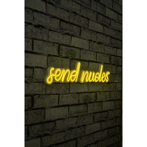 Wallity Ukrasna plastična LED rasvjeta, Send Nudes - Yellow