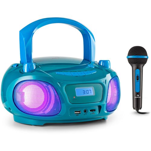 Auna Roadie Sing CD Boombox, Aquamarine slika 1