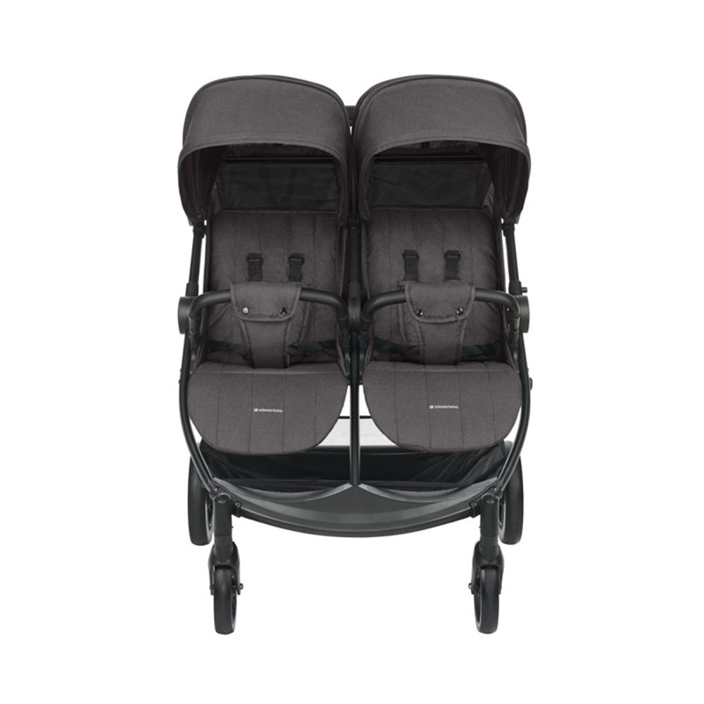 Kikka Boo Kolica za blizance Happy 2, Dark Grey slika 4