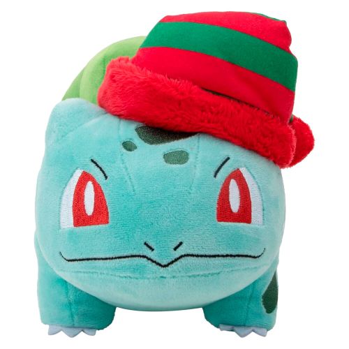 Pokemon Christmas Bulbasaur plush toy 20cm slika 5