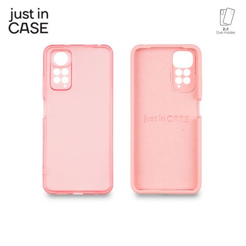 2u1 Extra case MIX paket PINK za Redmi Note 11 5G/M4 pro slika 3