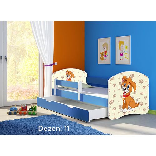 Deciji krevet ACMA II 160x80 F + dusek 6 cm BLUE11 slika 1