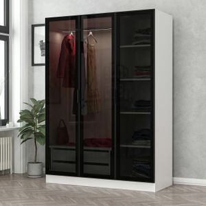 Ormar Kale White Black - 2274 Bijelo-Crni